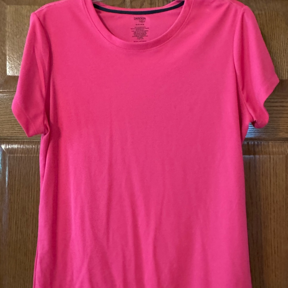 Danskin Women’s Short Sleeve Crew Tee - Bright Pink
